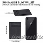Minimalist Wallet for Men RFID Blocking Bifold Slim Front Pocket Wallet with Money Clip Dark Brown