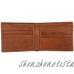 Style n Craft 200160-TN Slim Bifold Wallet in High Grade Cow Leather Closed : 4-1/2”Wx3-1/2”H
