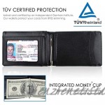 Sunsome Mens Wallet with Money Clip inside Thin Minimalist RFID Blocking Front Pocket Slim Leather Wallets for Men